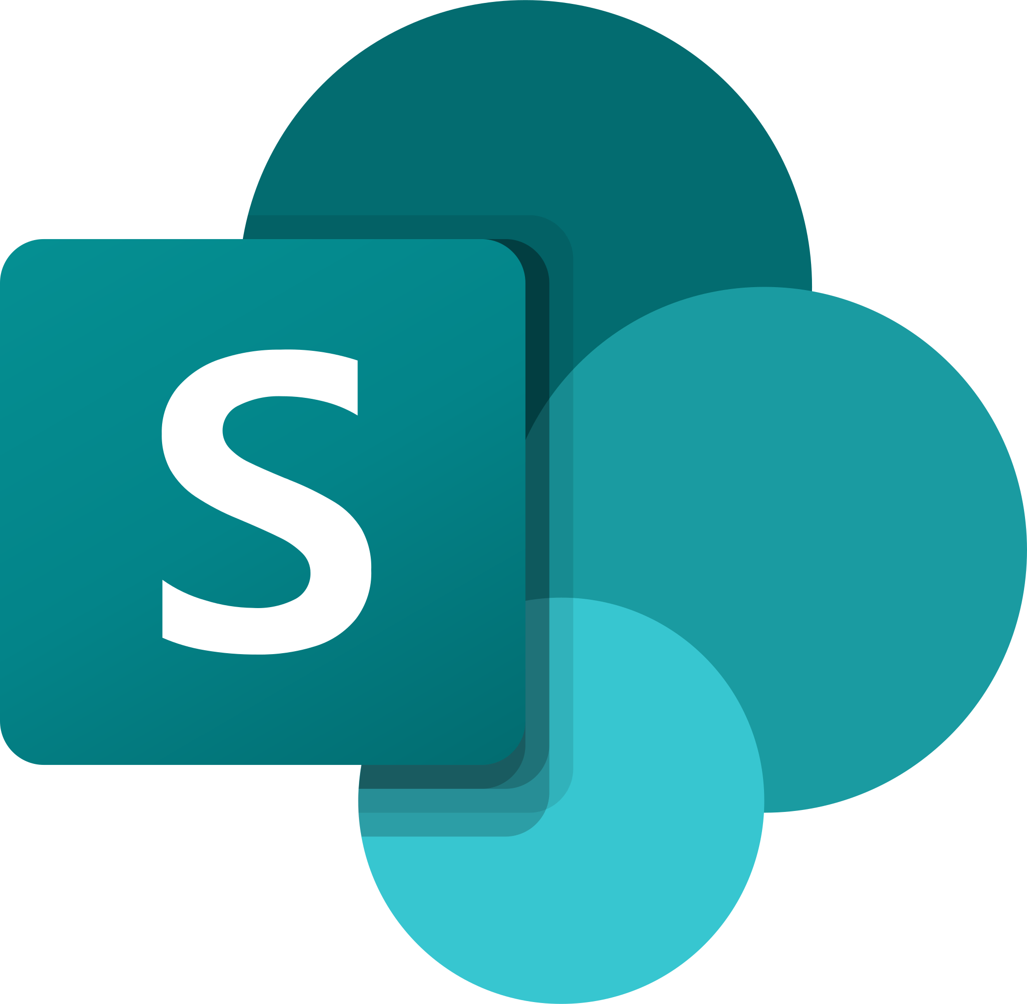 sharepoint services represented by servers and device symbols